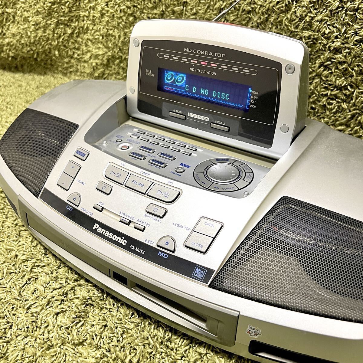 ◇Panasonic RX-MDX3 コブラトップ MD COBRA TOP CD/MDラジオ 動作良好