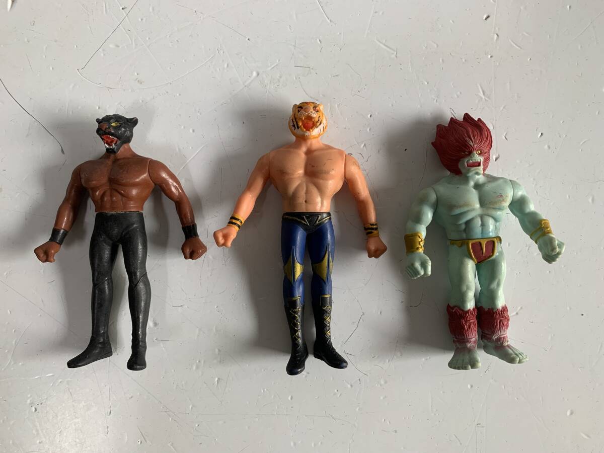 当時モノ バンダイ ザ•プロレスラー 全10種セット 中古品 ☆プロレス プロレスラー 消しゴム まとめて タイガーマスク