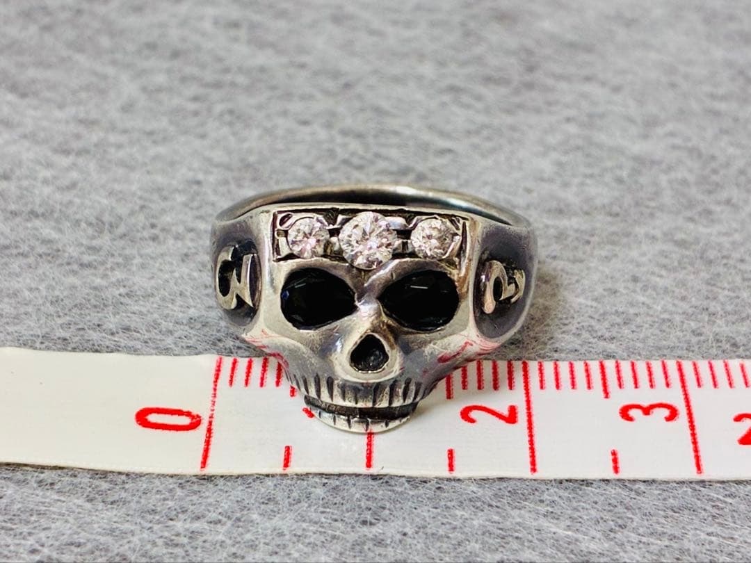 中古】☆DICE ダイス SKULL RING スカル リング キース 10号 925の落札
