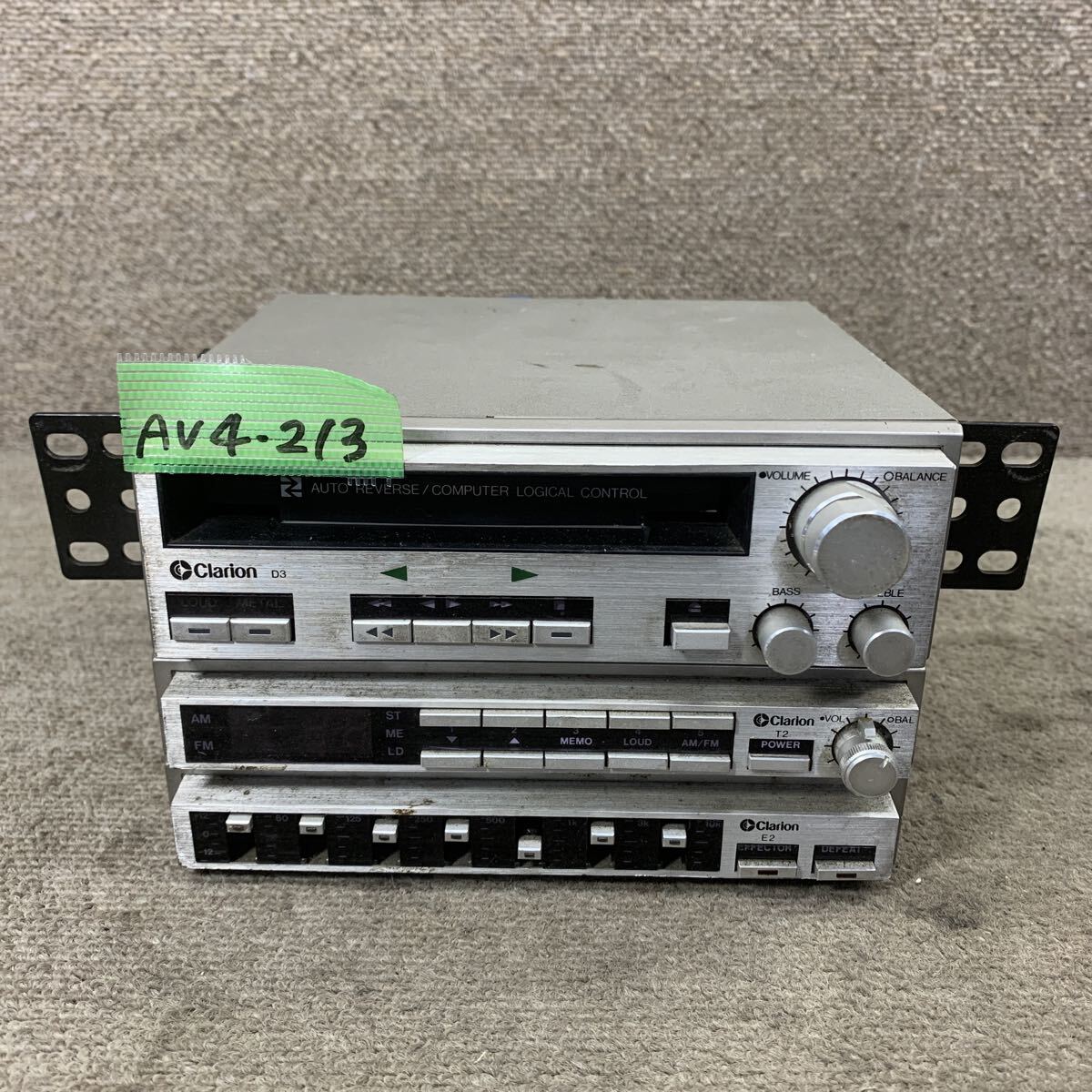 中古 Clarion クラリオン CS300 スピーカー 旧車 当時物 3WAY 90W