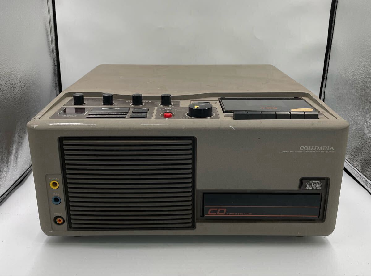 中古】COLUMBIA カセット/3スピードレコードプレーヤー GP-20 動作品の