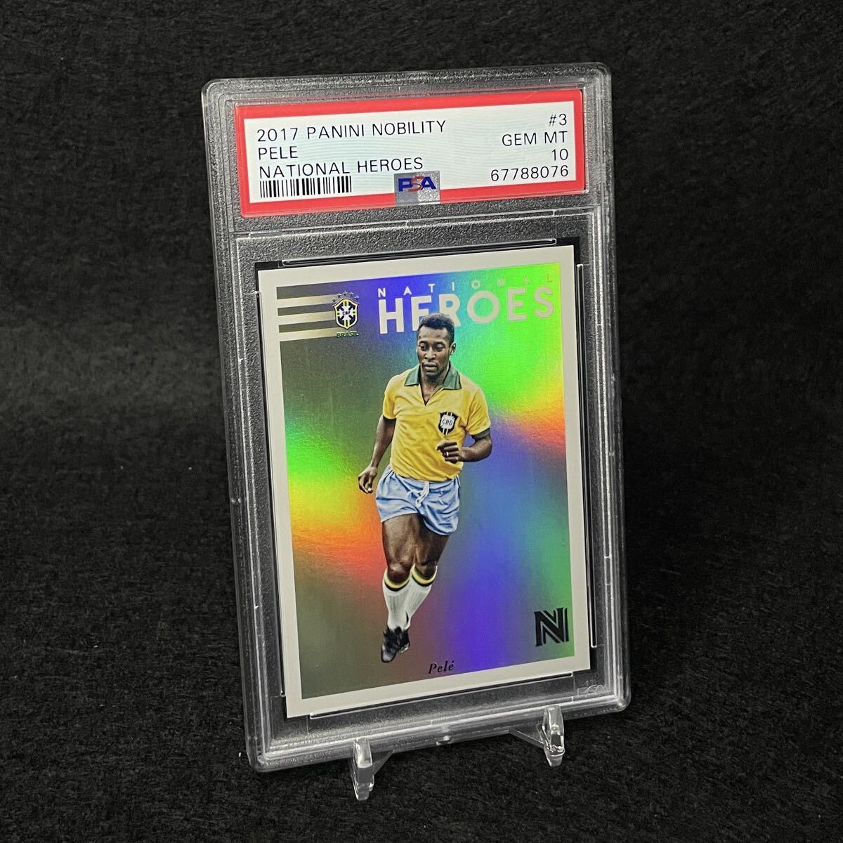 新品】ペレ ブラジル代表 直筆サインフォト/写真 サッカー Peleの落札