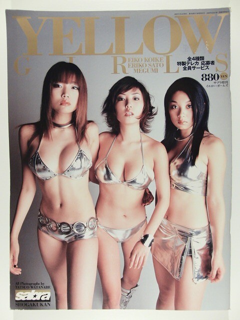小池栄子 佐藤江梨子 MEGUMI エポック2002 sabra YELLOW GIRLS 3種67