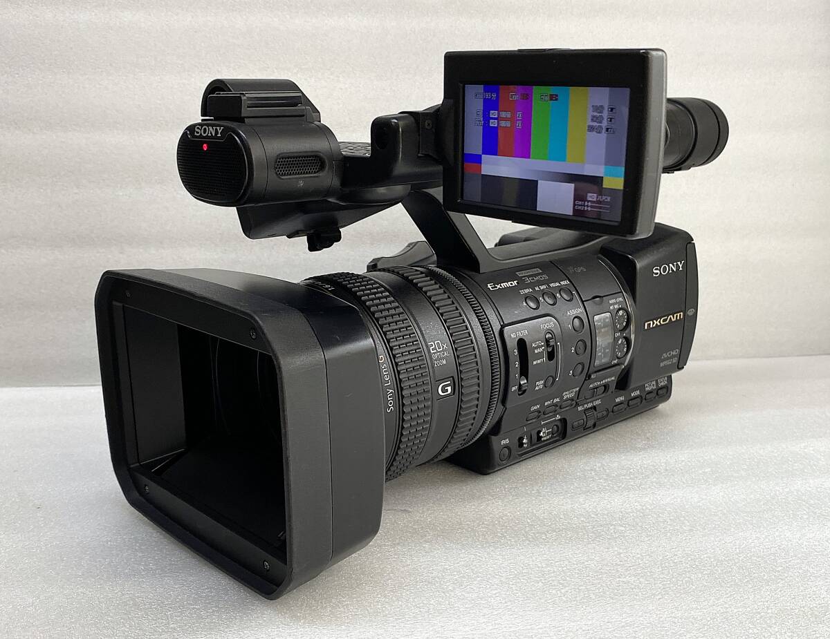 SONY ソニー HXR-NX5J NXCAM 業務用 HD 1920×1080 ビデオカメラ 動作品 カメラ使用時間が少ないの1番目の画像