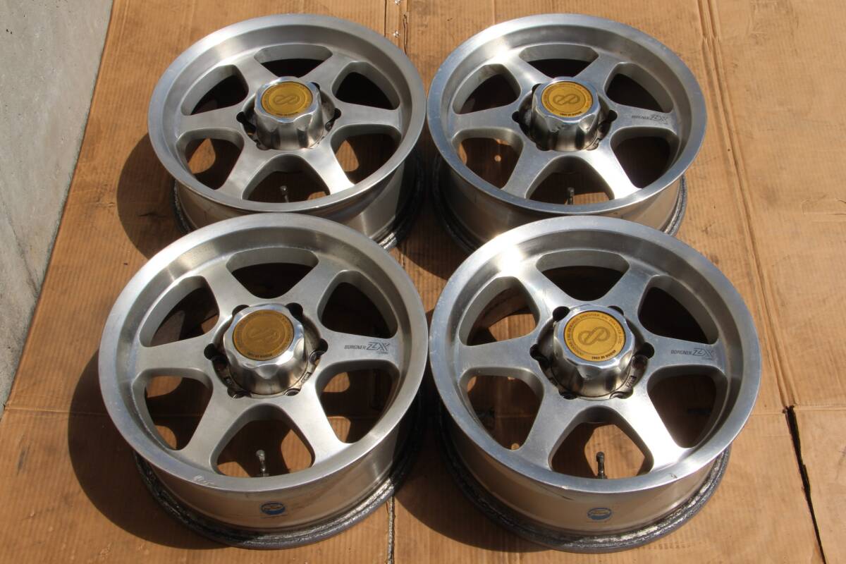 ☆深リム BORGNER ZX ENKEI製 16インチ 139.7/6穴 ☆16×8J ET+0 PCD139 ☆深リム BORGNER ZX ENKEI製 16インチ 139.7/6穴 ☆16×8J ET+0 PCD139