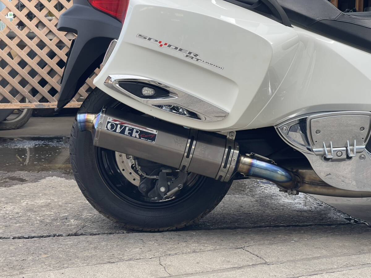 XJR1300 OVER 左右2本出しマフラー フルエキ カーボンサイレンサー