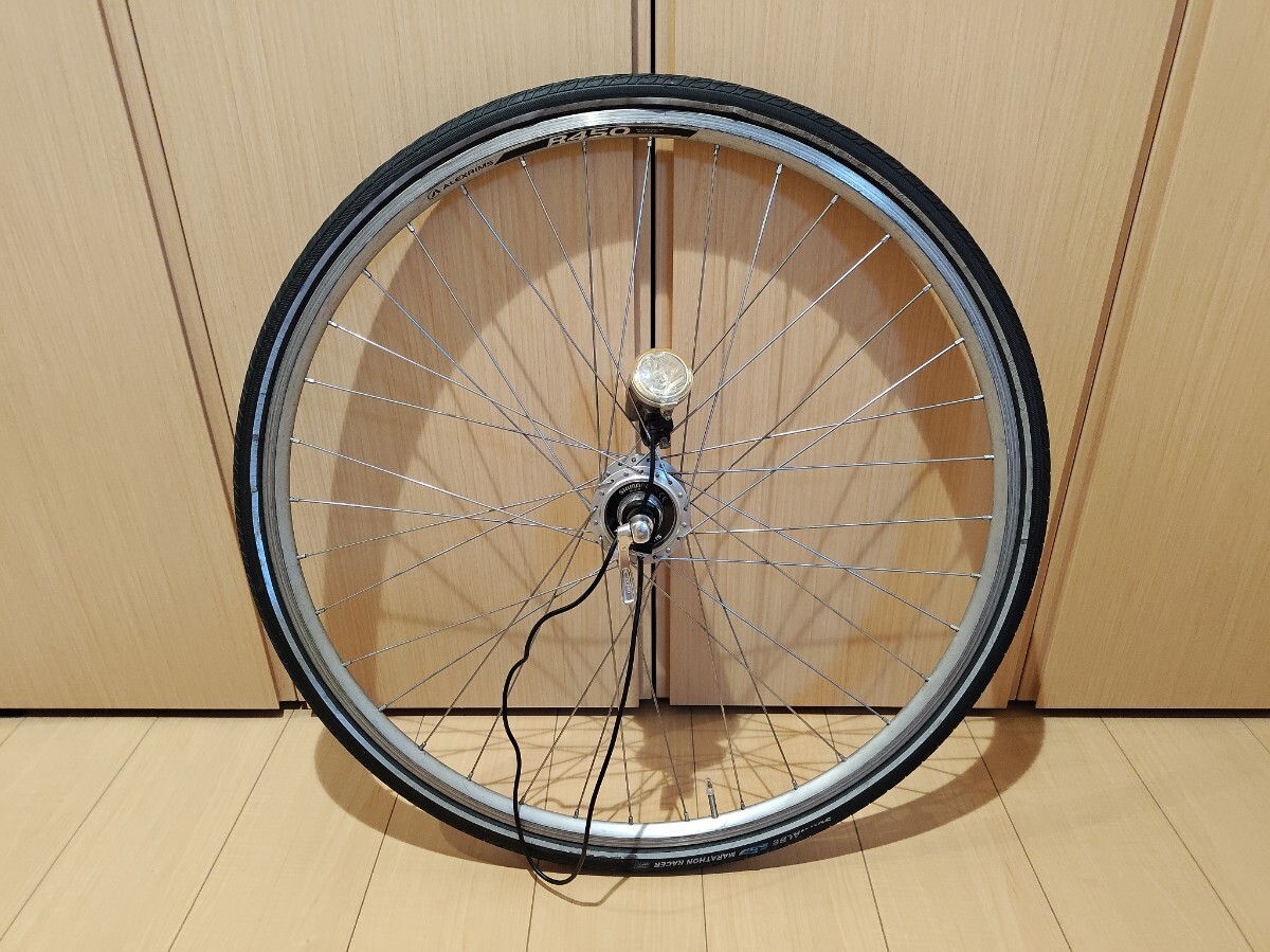 新品】未走行650B 27.5インチ SHIMANOダイナモハブ ライト付き リム
