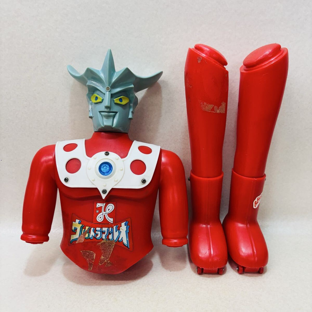 当時物 30cmブルマァク製 ウルトラの母 面取れ マスクソフビ 人形