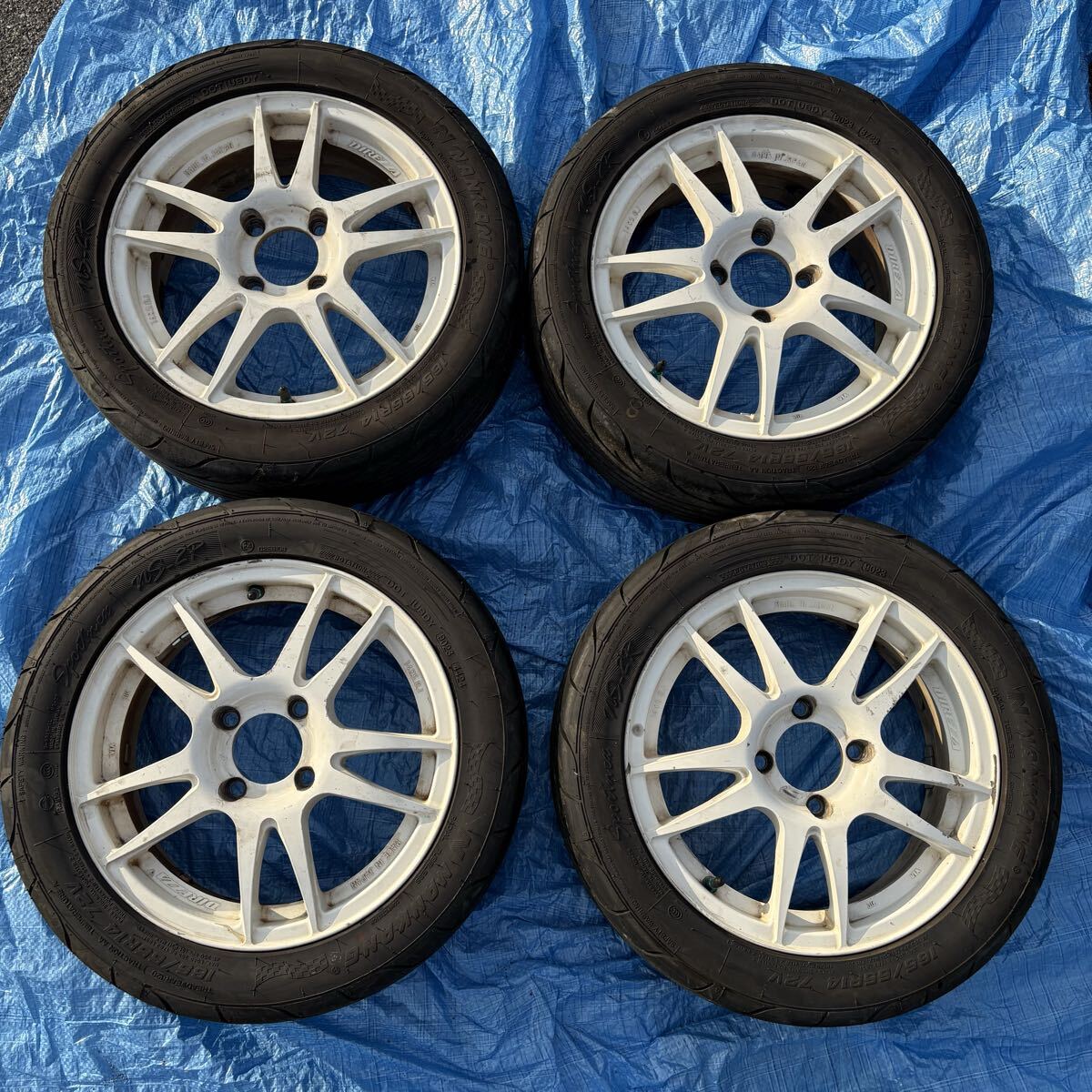 軽量 アルミホイール 14インチ DIREZZA KOSEI 14×6J 4h100 +38 の落札 