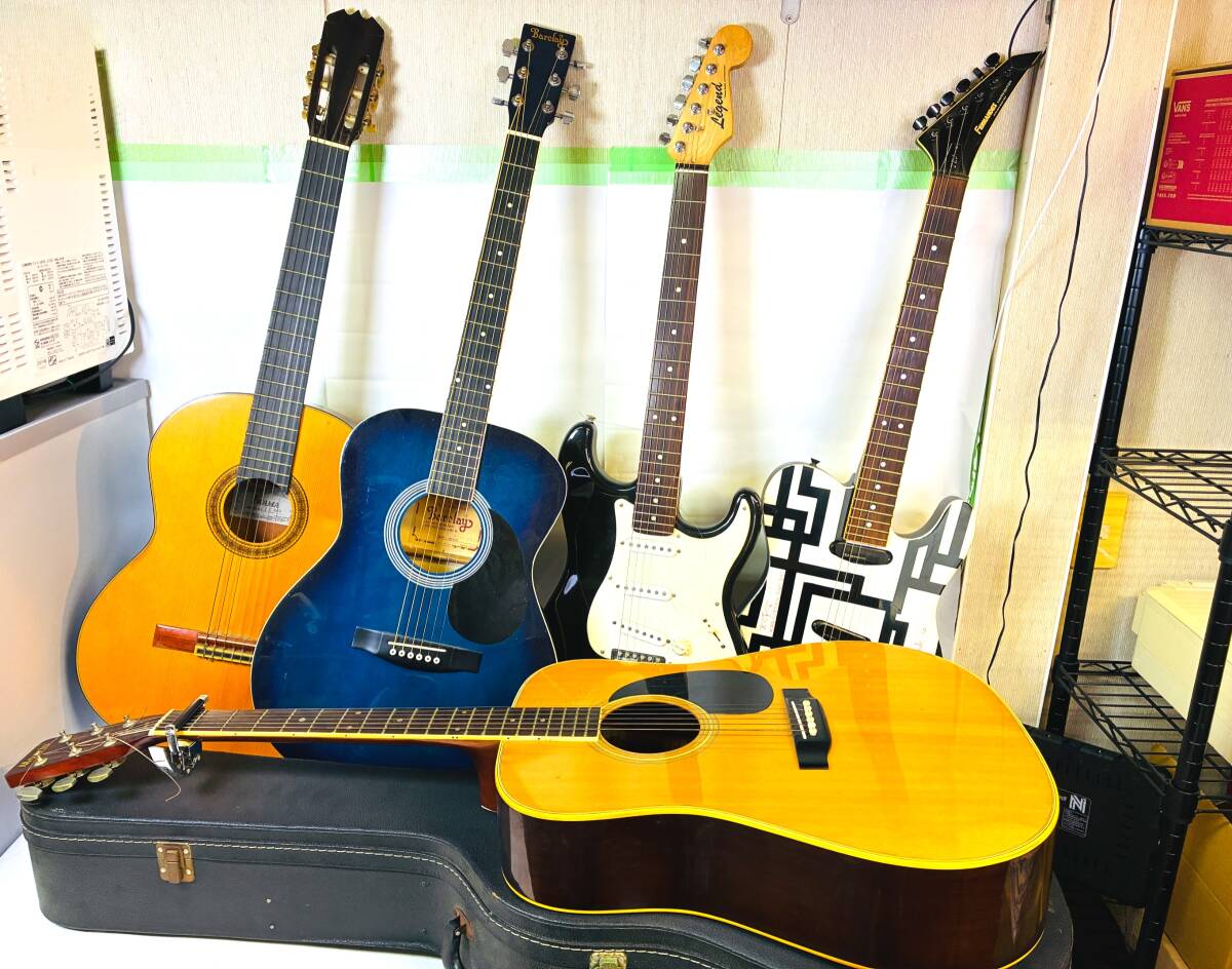 中古】Barclay バークレー 透明 クリスタルギター スケルトン エレキ