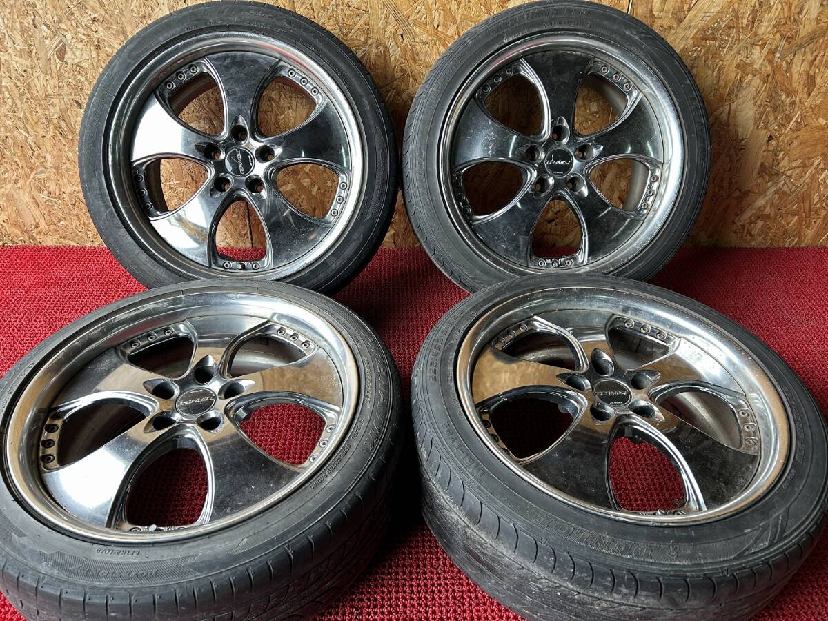 傷や汚れあり】中古ホイール WORK TERMIST TM1 18×7.5JJ 5H114.3+47 4