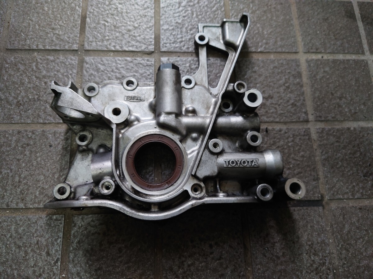 中古】JZX100 チェイサー 後期 1JZ-GTE 純正 オイルポンプ フロント