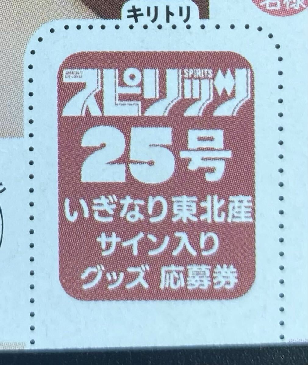工藤美桜 本田望結 ビッグコミックスピリッツ 応募券 サイン入り