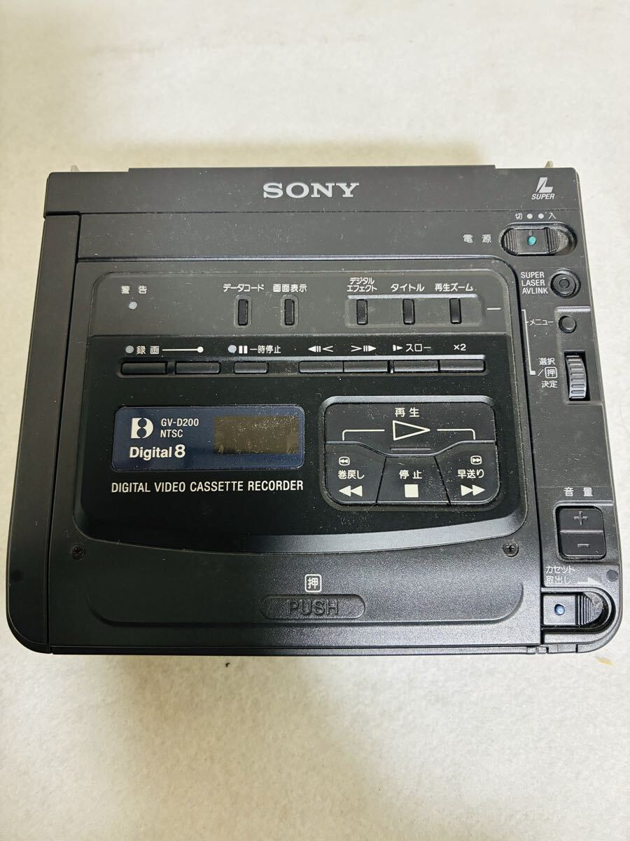故障品》SONY ビデオウォークマン【GV-500】8ミリビデオカセット用の