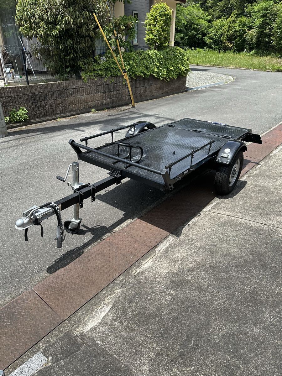 中古】北海道 軽トレーラー スノーモービルトレーラー 車検付き の落札 中古】北海道 軽トレーラー スノーモービルトレーラー 車検付き の落札