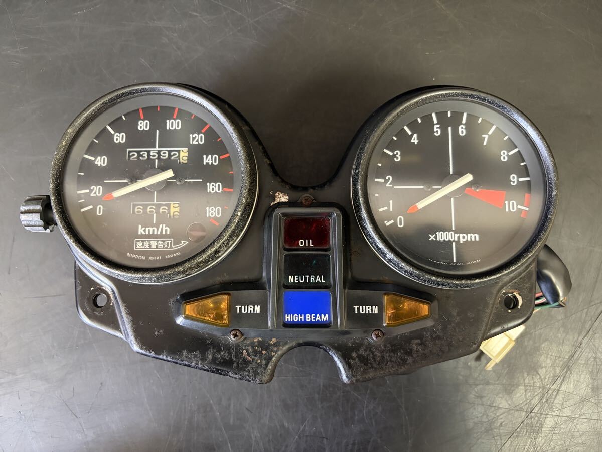 当時物 純正 国内 スーパーホーク メーターASSY 0001 MC03 CB250N