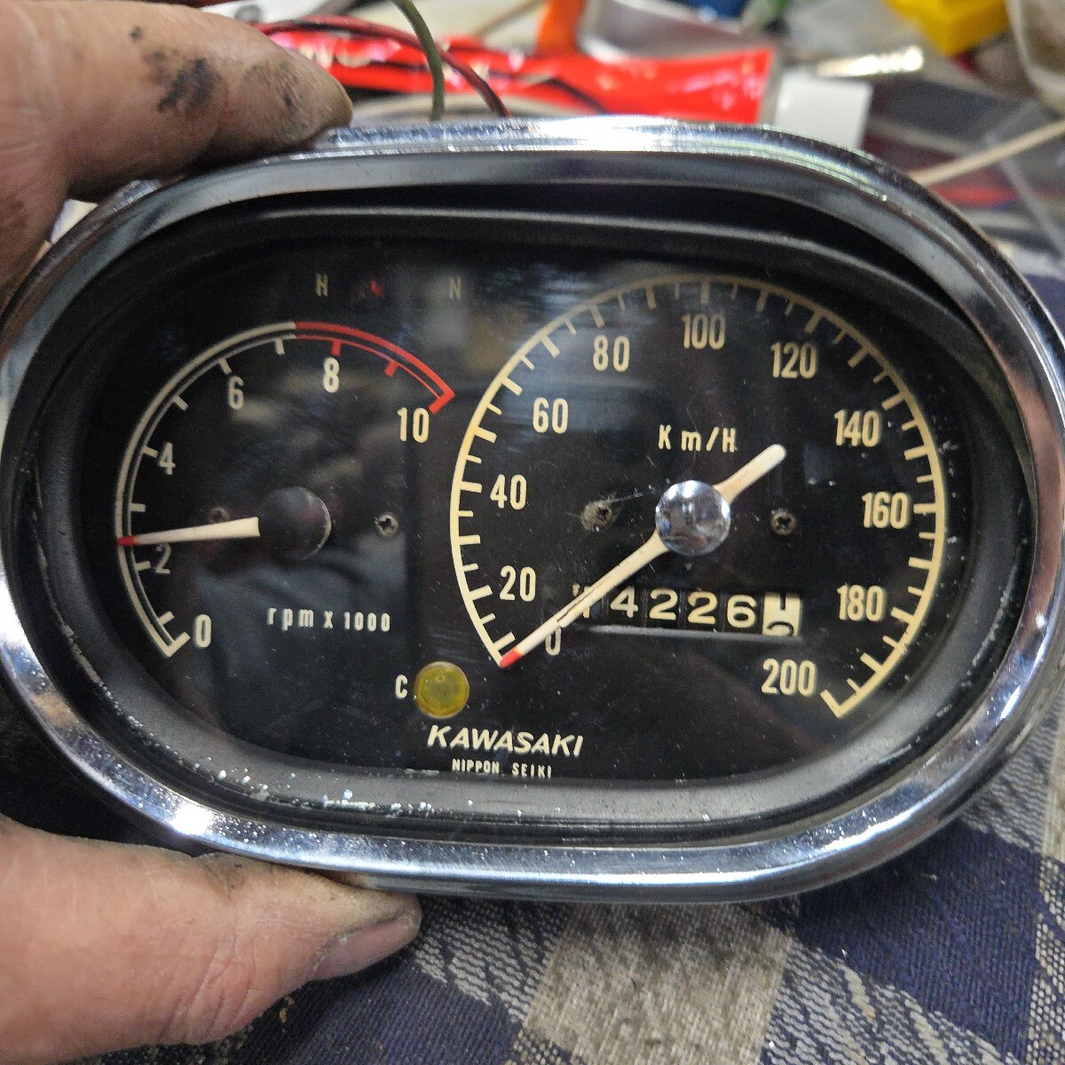 NIPPON SEIKI 速度計 80 km/h　ダックス 純正メーター NIPPON SEIKI 速度計 80 km/h ダックス 純正メーター NIPPON SEIKI