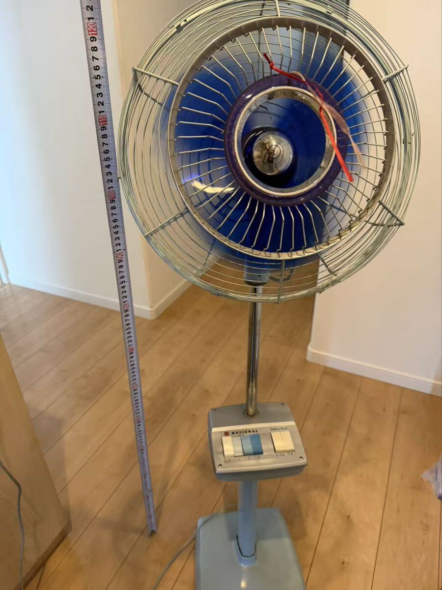 昭和レトロ アンティーク 三菱 四角 扇風機 25㎝ お座敷扇 RM-10A 色