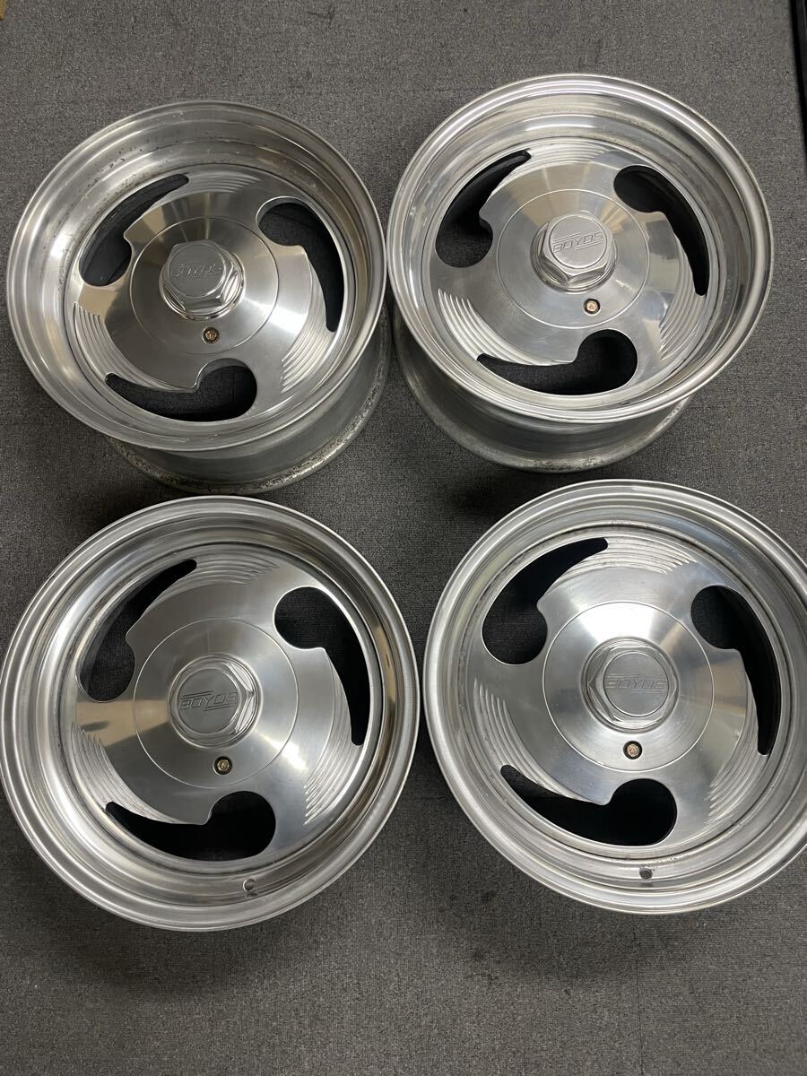 BOYDS ボイド ビレットホイール 7J 16in +38 4H PCD100/114.3 4本set