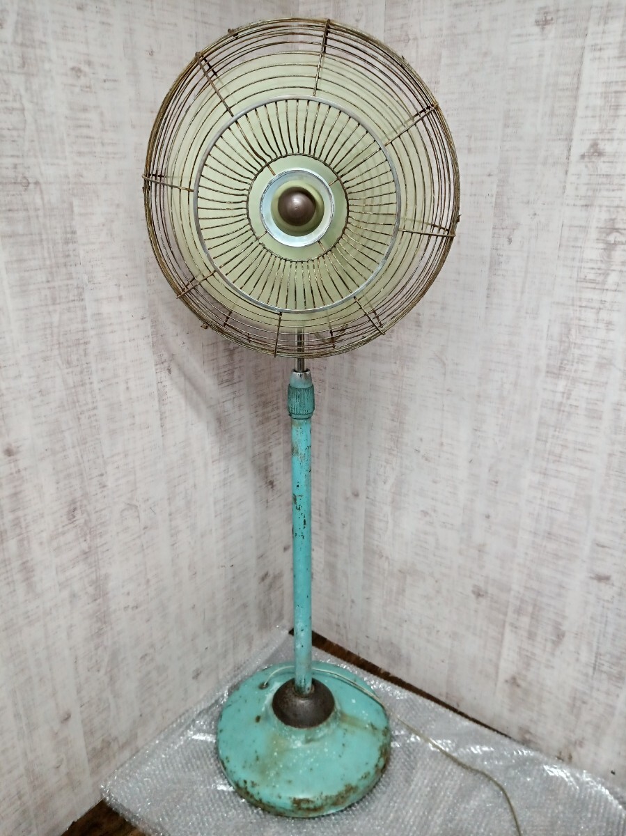 ジャンク品】ナショナル 天井扇 扇風機 40cm 鉄羽 昭和レトロ 当時物