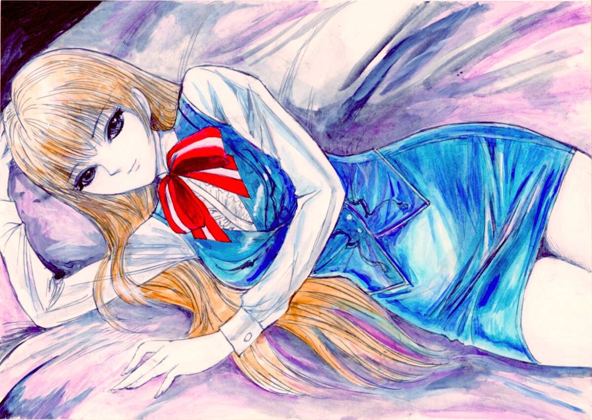 未使用】A 047手描き同人イラスト、魔界学園より氷河めぐみの落札 未使用】A 047手描き同人イラスト、魔界学園より氷河めぐみの落札