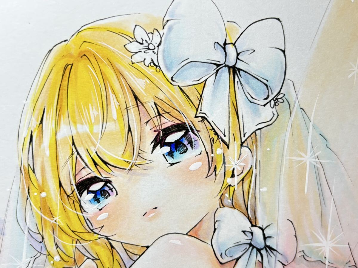 未使用】☆同人手描きイラスト 東方Project/リリーホワイト 色紙☆の