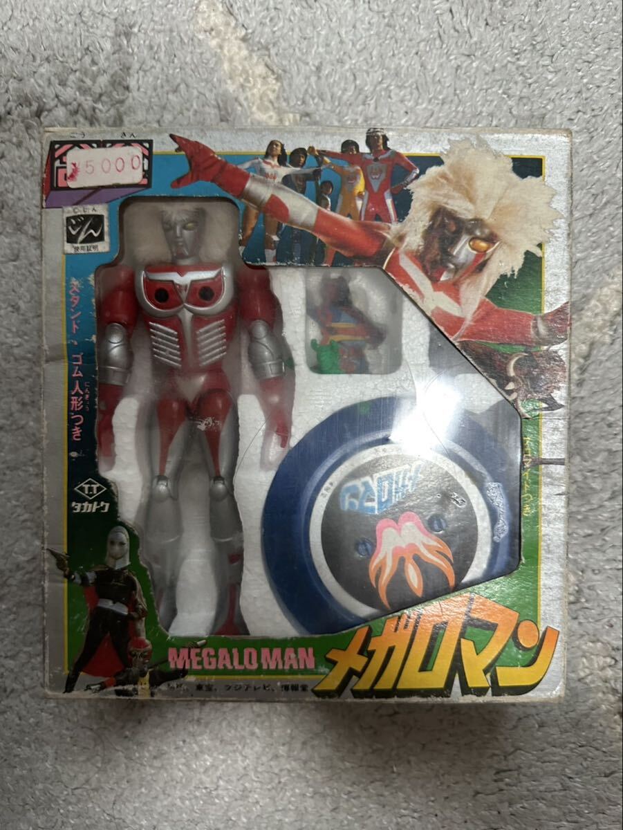 14 昭和レトロ◇タカトク メガロマン ソフビ 人形 約29cm◇の落札情報
