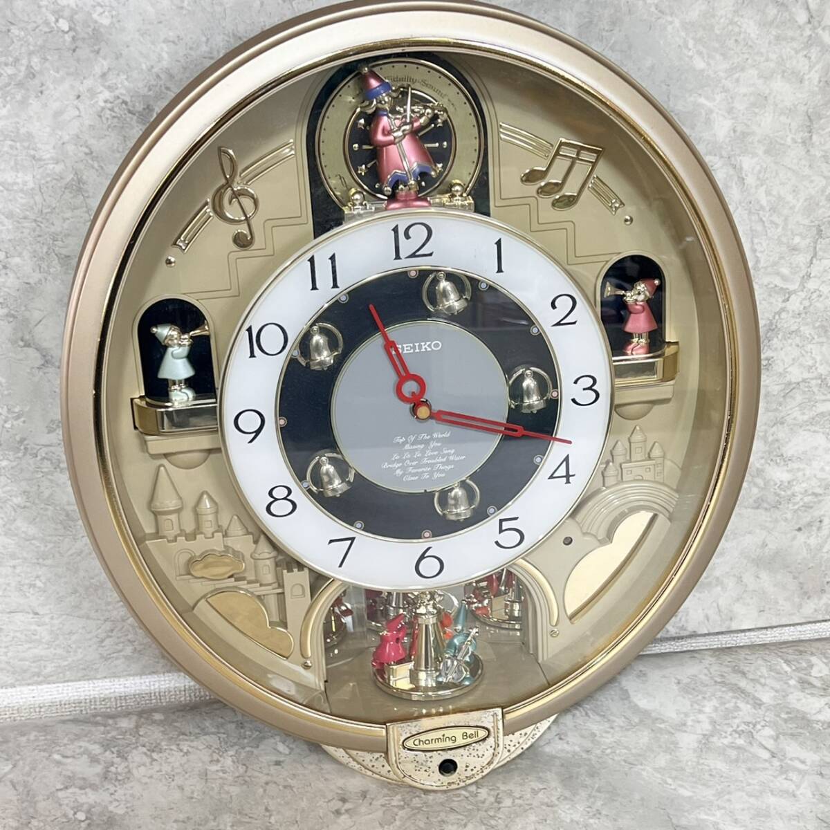美品】SEIKO チャーミングベル RE537N からくり時計 掛け時計の落札