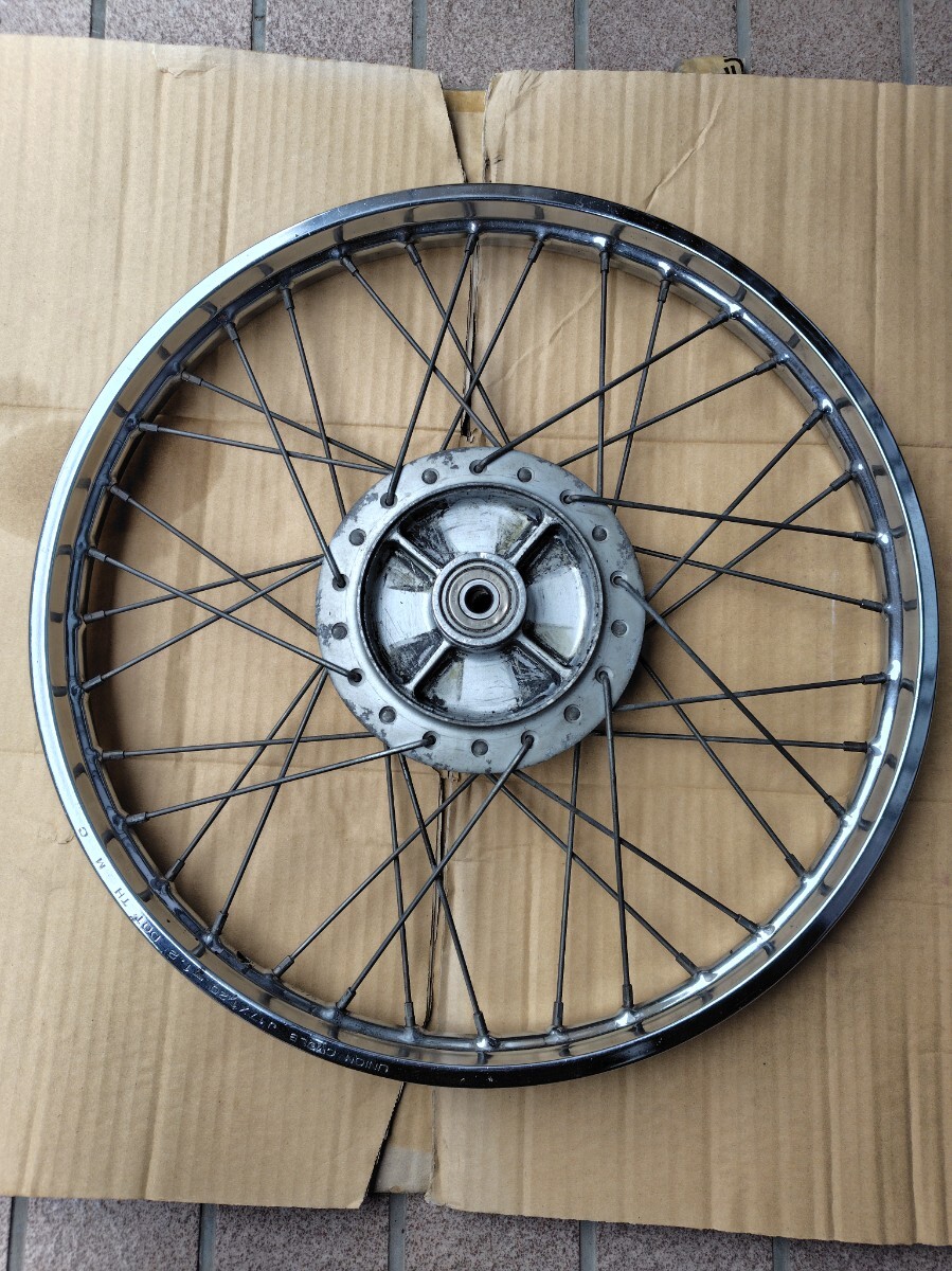 新品】17インチ 72本ツイストスポーク 前後セット スーパーカブ の落札