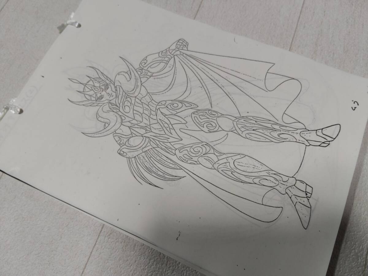 中古】☆聖闘士星矢「シュラと紫龍」のセル画（荒木伸吾・姫野美智）の