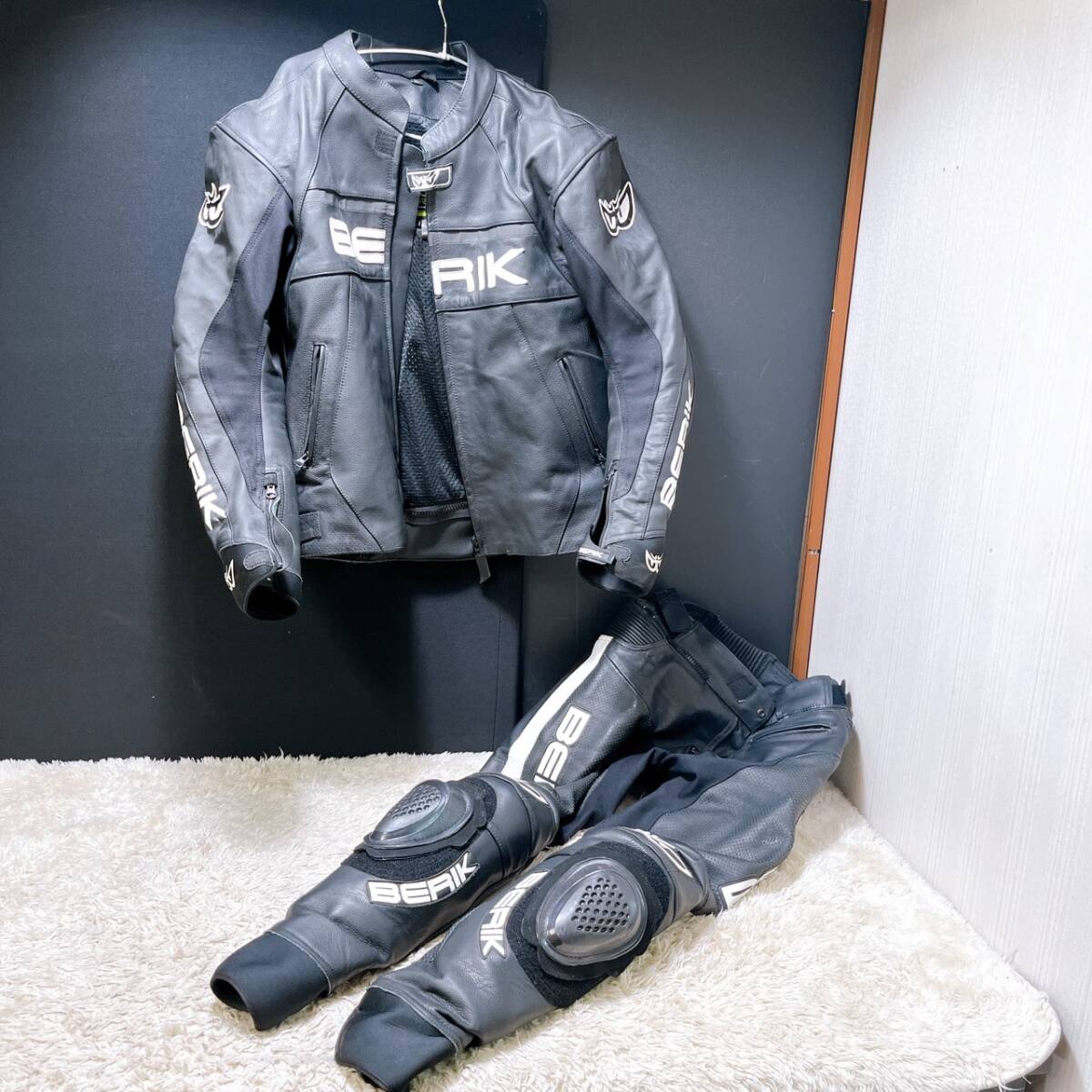 Joe Rocket レザー革ツナギ Mサイズ ブラック Joe Rocket レザー革