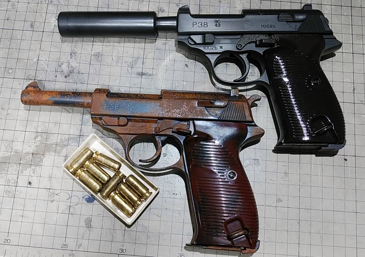 マルシン ワルサーP38 ゲシュタポ ガスガン ワルサーP38 MAXI