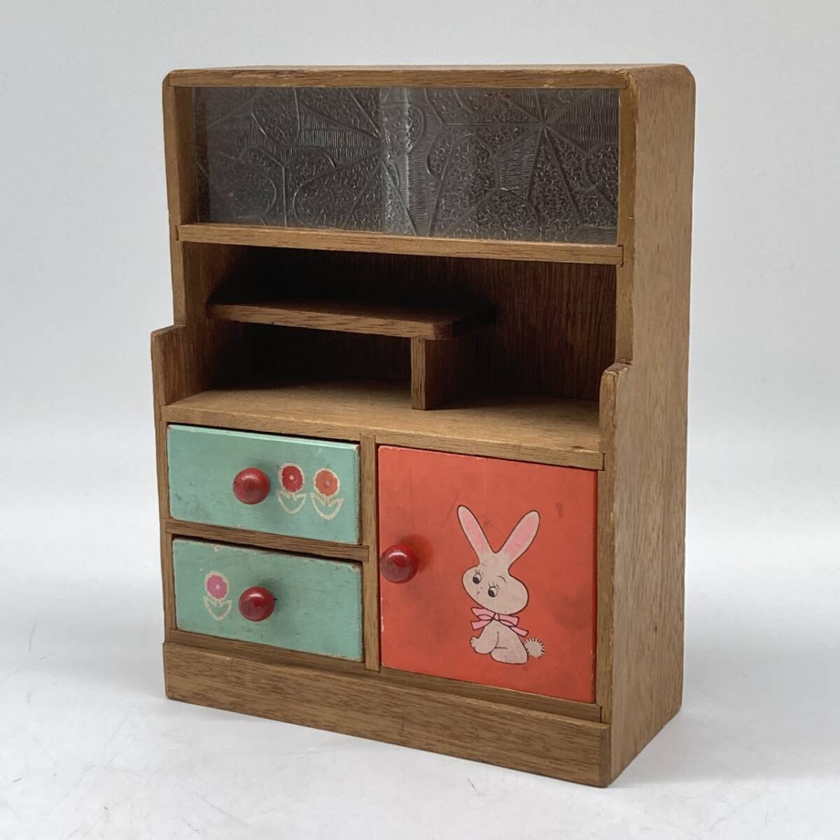 ミニチュア - 家具 木製 古い 昭和レトロ 台所 箪笥 WORLDS (8) [Sold