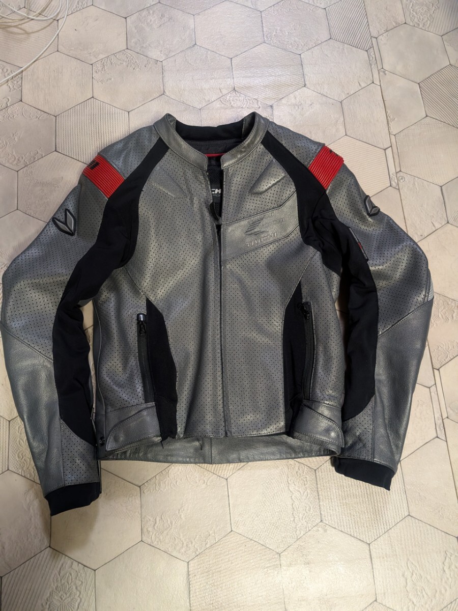 【トッチー】RS TAICHI コア1パンチングレザージャケット □美品4.5万□RSタイチ コア1 レザージャケット 46サイズ（S）肩肘