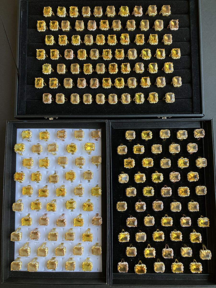 新品】デッドストック ファンシー 指輪 セット アクセサリー 宝石