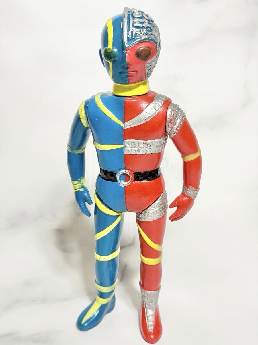 希少品！昭和レトロ メーカー不明 人造人間キカイダー ソフビ人形 当時