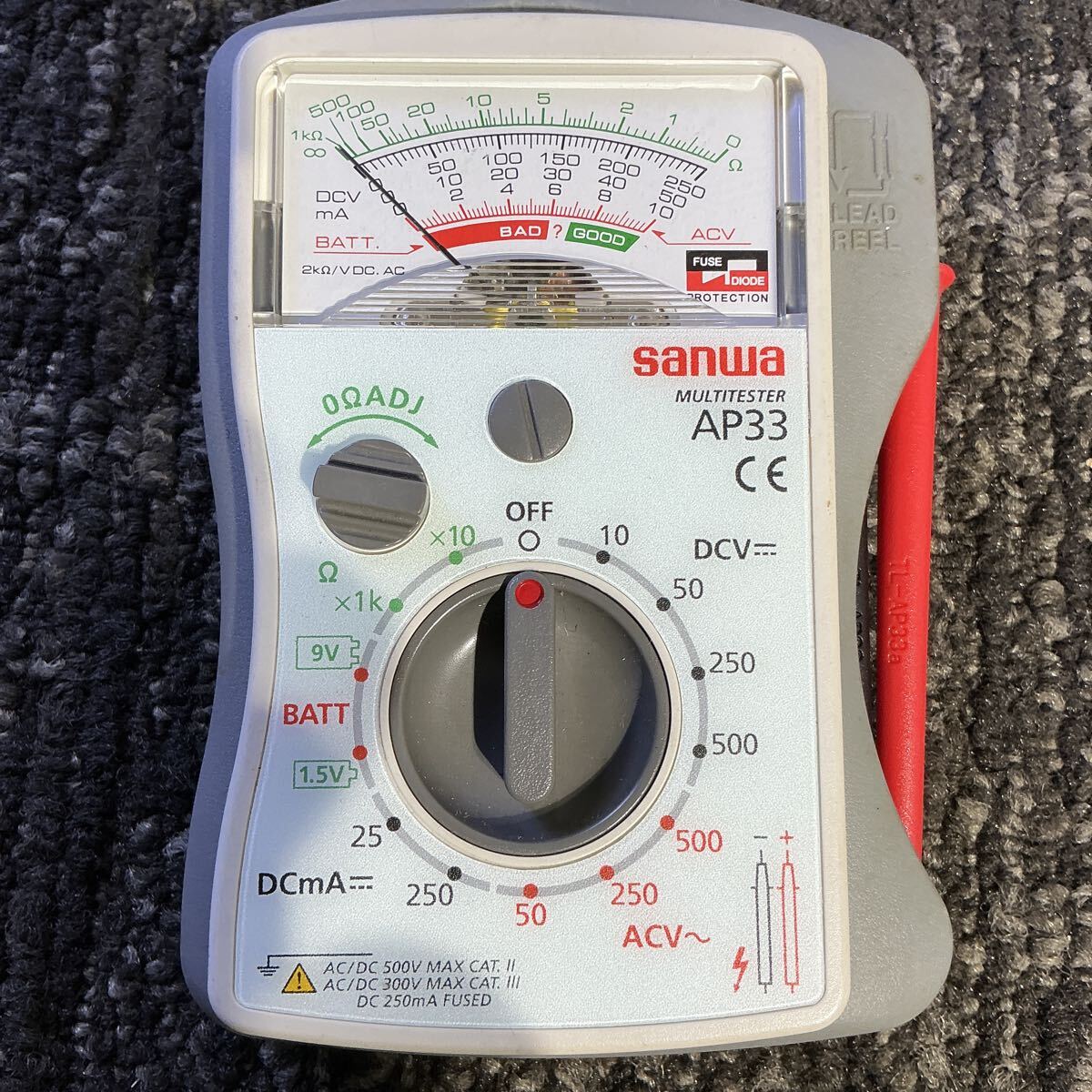 中古】SANWA/サンワ MULTITESTER/マルチテスター 501-ZX-TR 電気計測器