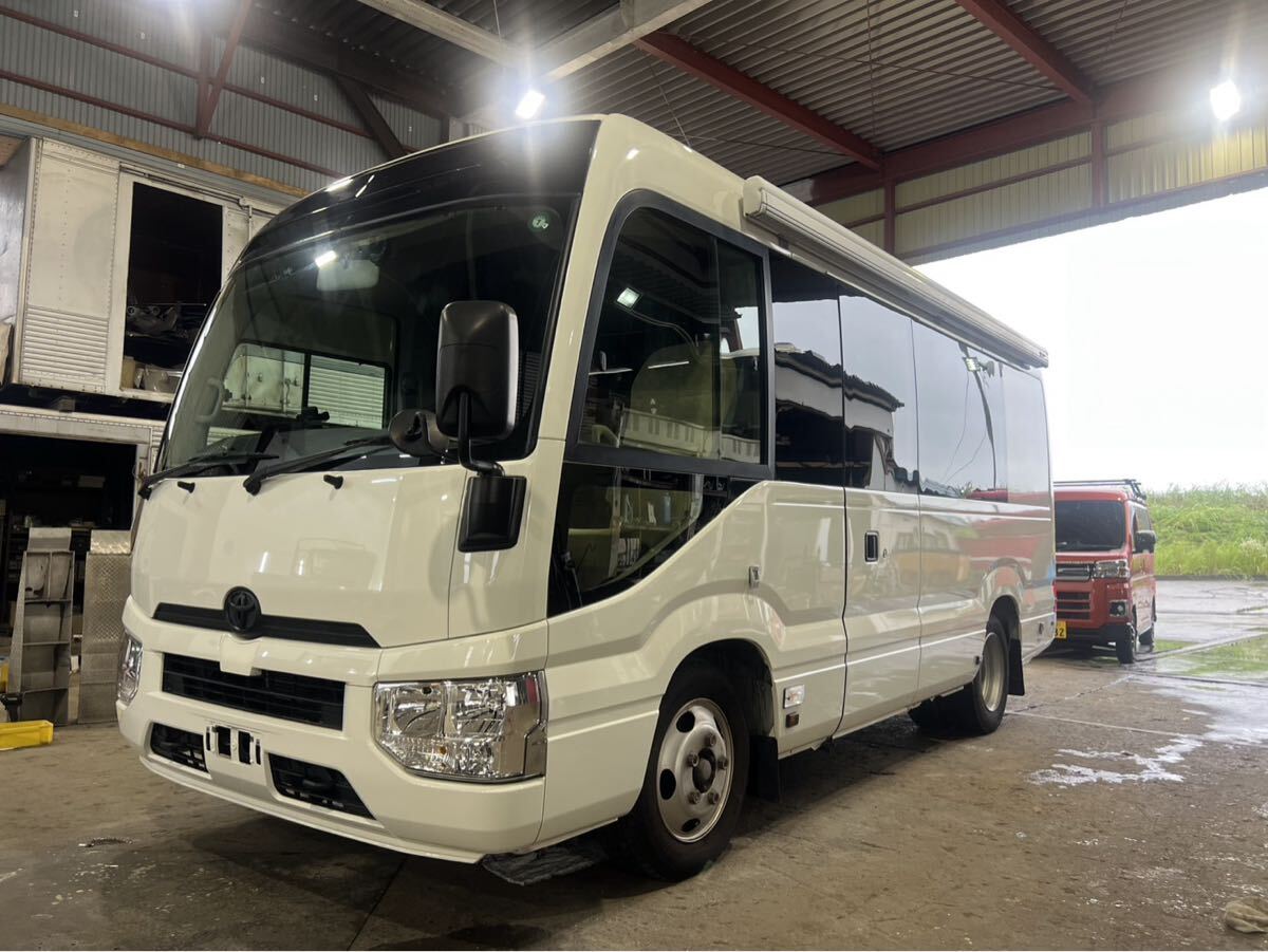 中古】H19 トヨタ コースター 8ナンバー 工作車 AT ターボ 5人乗り 