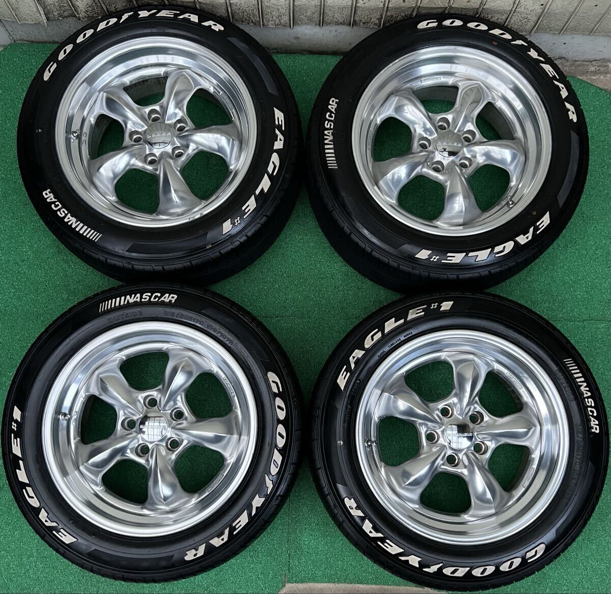 即決】WORK GOOCARS グッカーズ 17-7J+35 4穴 PCD100 165/40R17 4本