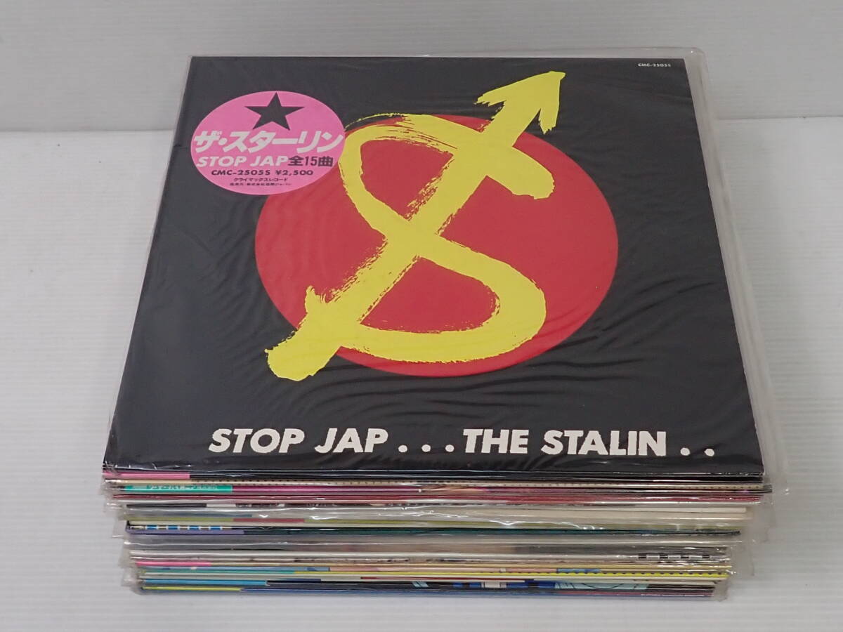 レコード LP盤ザ・スターリン/STOP JAPカラーレコード＋特別付録「肉