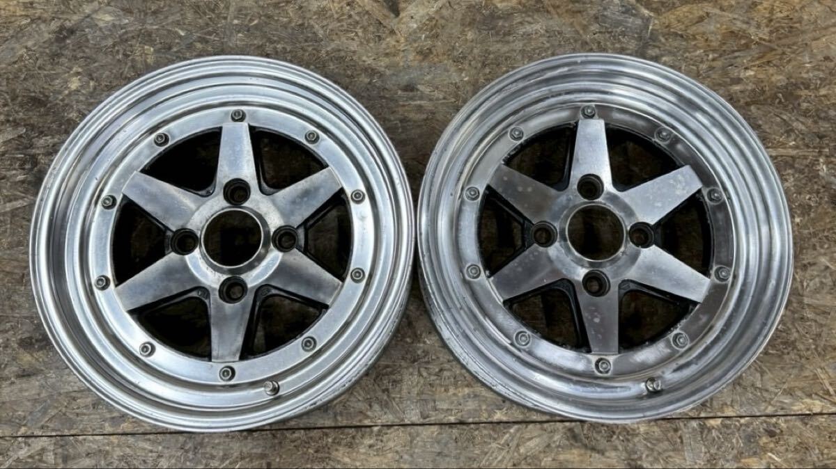 1円スタート 旧車希少 AE86・KP61・サニトラ ロンシャンRX-4 6.5J-14+8