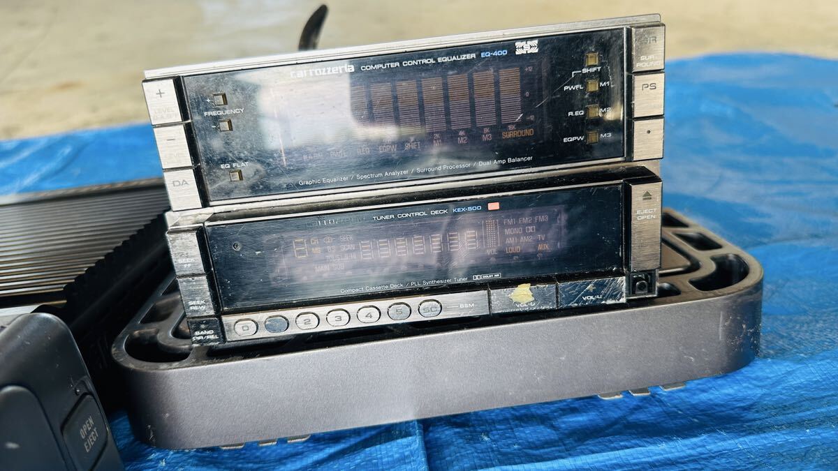 中古】カロッツェリア KEH-P50 + DEQ-50 カセット+DSPイコライザーの