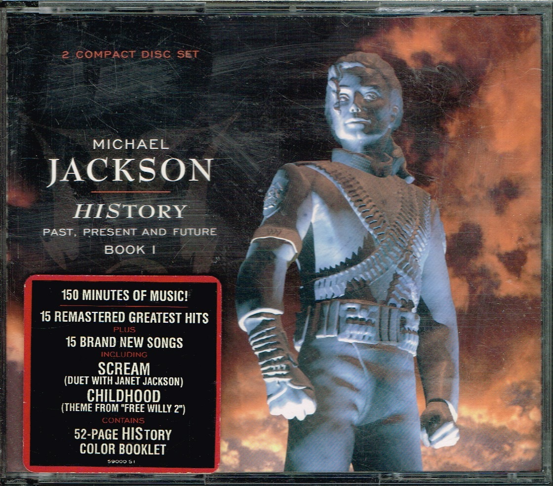 蘭Epic / ほぼ未使用 / 3枚組 / Michael Jackson History - Past