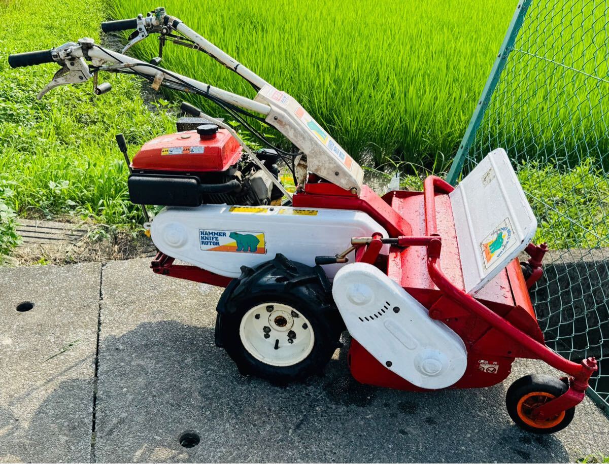 中古】良品 OREC オーレック ハンマーナイフローター 草刈り機 自走式