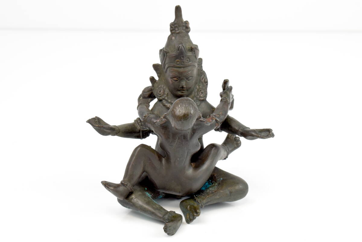 新品】チベット 密教 卍 仏教美術 【金剛薩た 歓喜仏 織物】ヤブユム