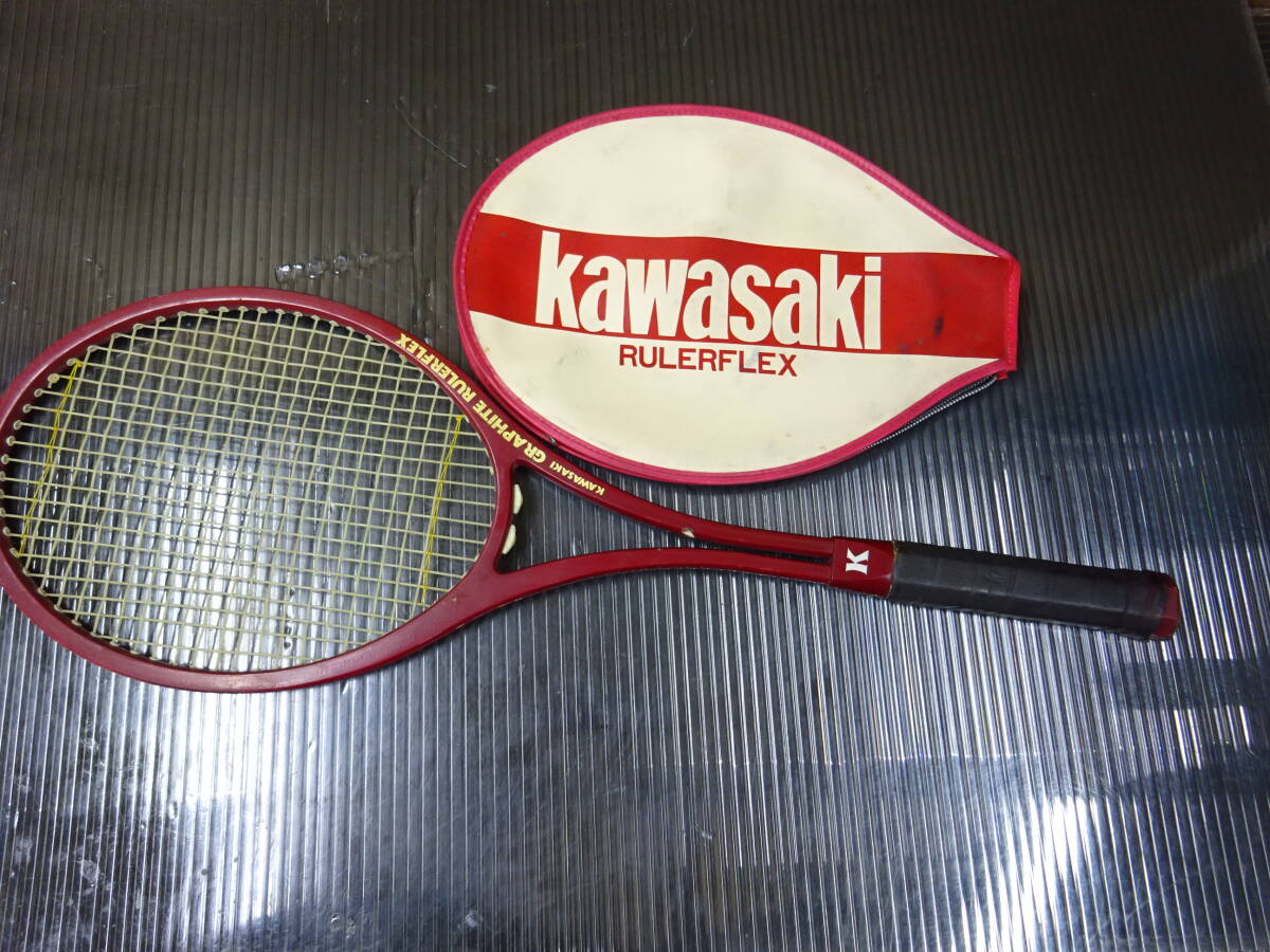 新品】NEW NUMBER ONE kawasaki Graphite テニスラケット カワサキ 未