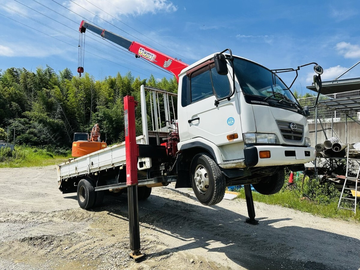 目立った傷や汚れなし】古河ユニック UNIC eco クレーントラック U-can