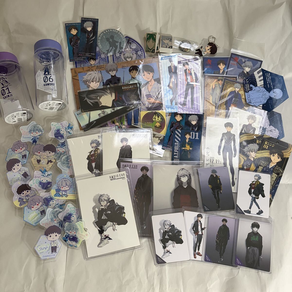 新品】A.T.FIELD EVANGELION WORK マスコット カヲル & シンジ