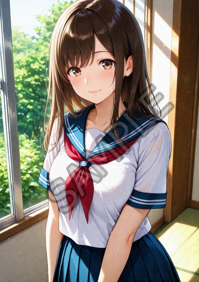 未使用に近い】KT64[A4サイズイラスト] AIイラスト アートポスター