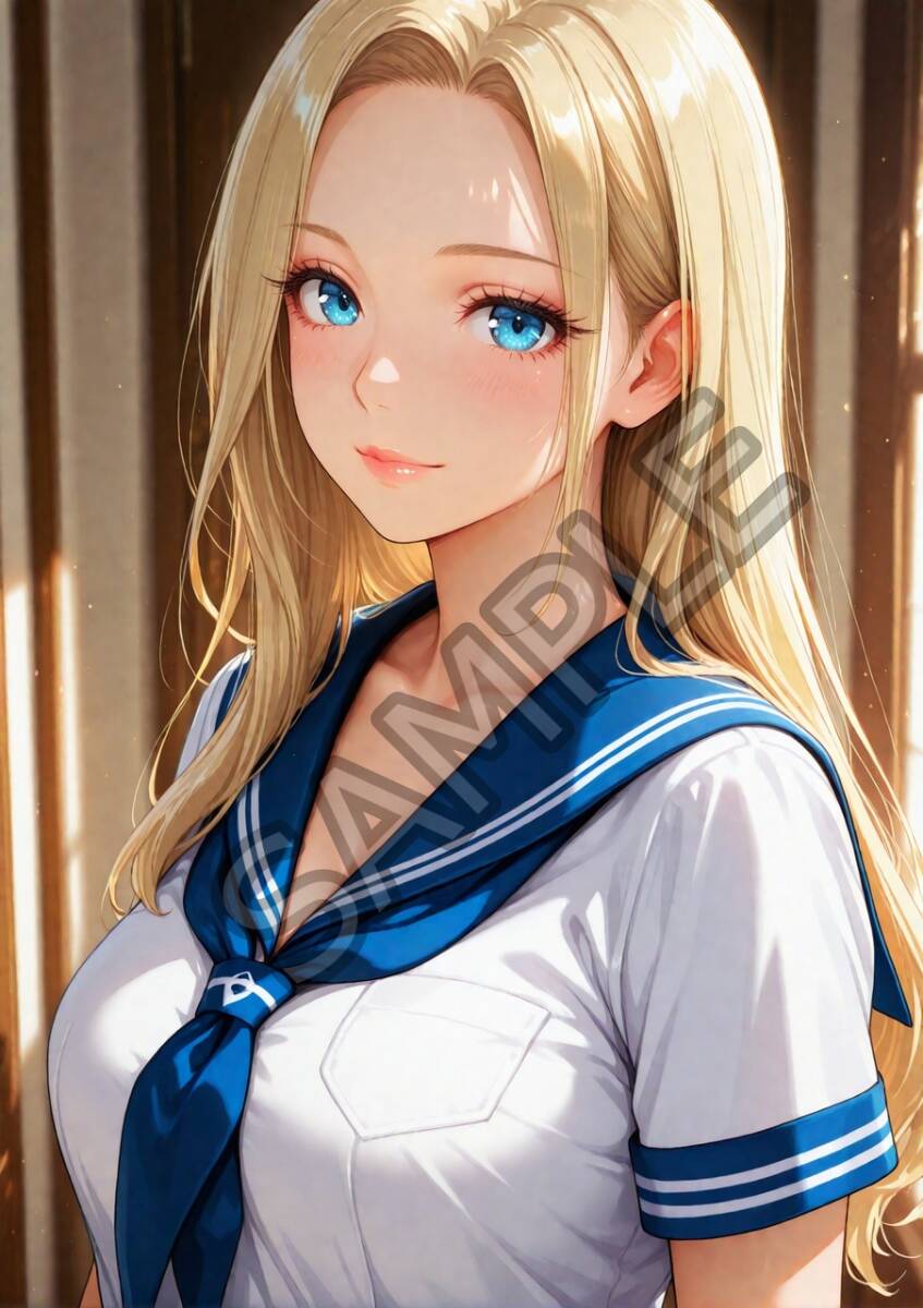 未使用に近い】jx812[A4サイズイラスト] AIイラスト アートポスター